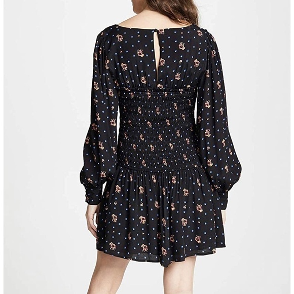 Free People Square Neck Mini Dress Size SP - Picture 14 of 17
